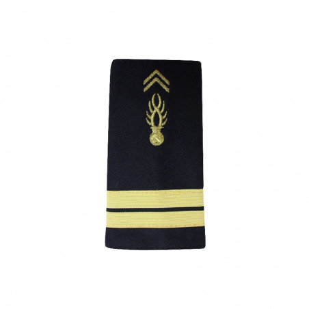 Fourreaux brodés Gendarme Adjoint — paire d’épaulettes 11×5 cm