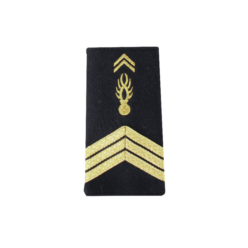 Fourreaux brodés Gendarme Adjoint — paire d’épaulettes 11×5 cm Fourreaux brodés Gendarme Adjoint — paire d’épaulettes 11×5 cm