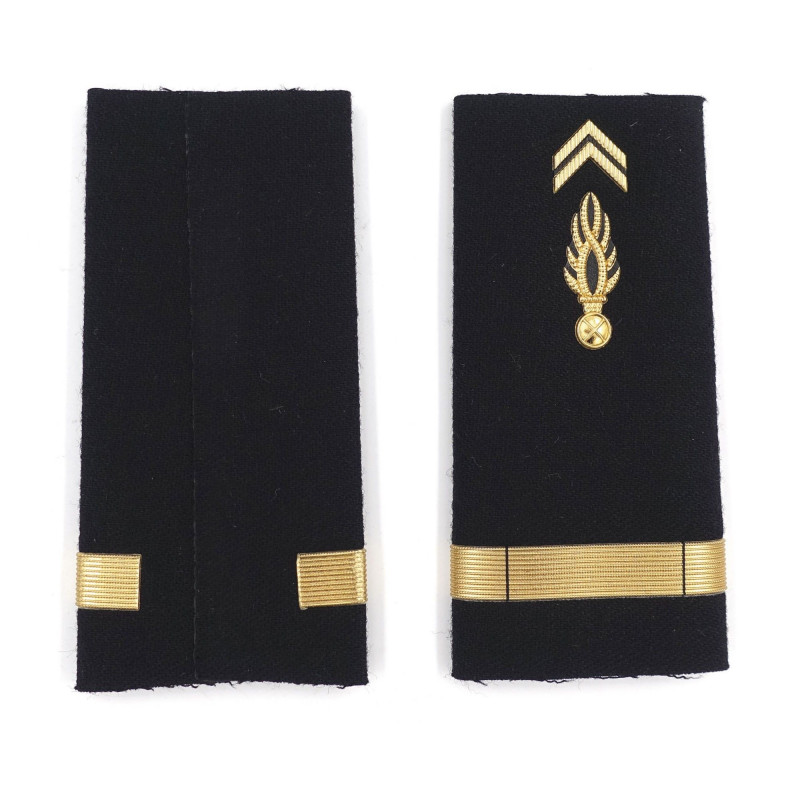 Fourreaux plastifiés Gendarmerie Mobile — paire d’épaulettes 11×5 cm Fourreaux plastifiés Gendarmerie Mobile — paire d’épaulettes 11×5 cm