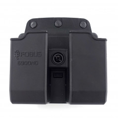 Double porte-chargeur rotatif pour Glock 17/19 – Rétention passive réglable