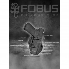 Holster Passif / Actif Niveau 2 – Glock 17 / 19 / 19X / 26 / 45