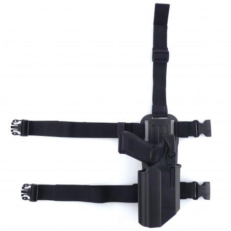 Holster Fobus pour Glock 19/19X/17/45 – Port ceinture + port de cuisse