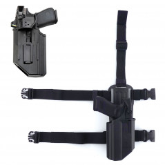Holster Fobus pour Glock 19/19X/17/45 – Port ceinture + port de cuisse