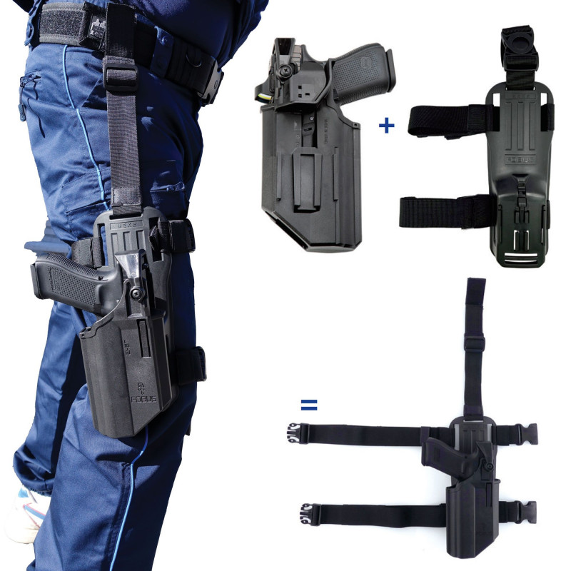 Holster Fobus compatible Glock 19/19X/17/45 – Port ceinture & cuisse