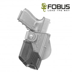 Holster rigide polymère PR – Glock 17 / 22 / 31 + Lighthouses II & III – Rétention Passive