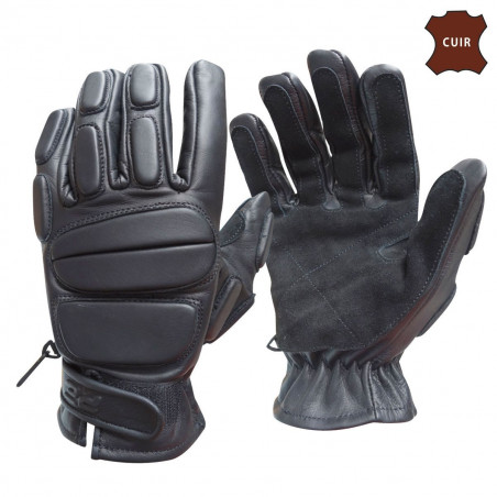Gants Cuir SWAT New Design – Noir – Intervention & Tir