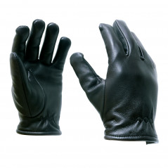 Gants cuir souple doublés polaire – confort thermique & protection