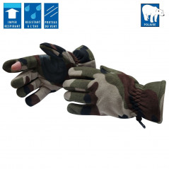 Gants polaires imper-respirants camouflage – chaleur & protection