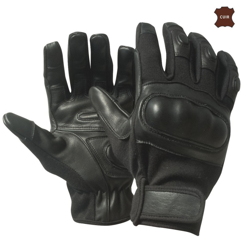 Gants coques noirs – protection renforcée & confort