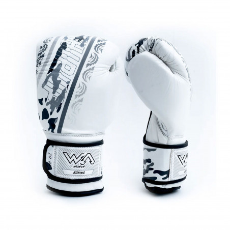 Gants Pro Limited cuir blanc – paire premium