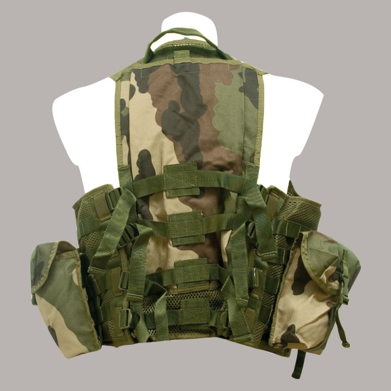 Gilet d’Assaut Camouflage CE – 4 poches FAMAS, cargo & grenades Gilet d’Assaut Camouflage CE – 4 poches FAMAS, cargo & grenades