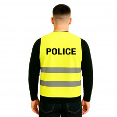 Gilet fluo haute visibilité « POLICE »