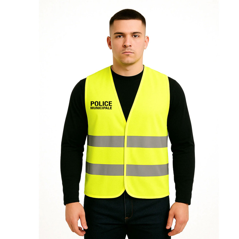 Gilet fluo haute visibilité Police Municipale – Norme EN ISO 20471 Gilet fluo haute visibilité Police Municipale – Norme EN ISO 20471