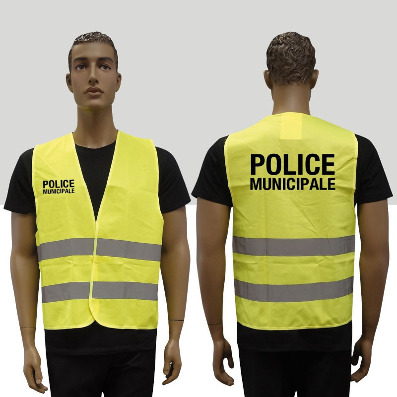 Gilet fluo haute visibilité Police Municipale – Norme EN ISO 20471 Gilet fluo haute visibilité Police Municipale – Norme EN ISO 20471