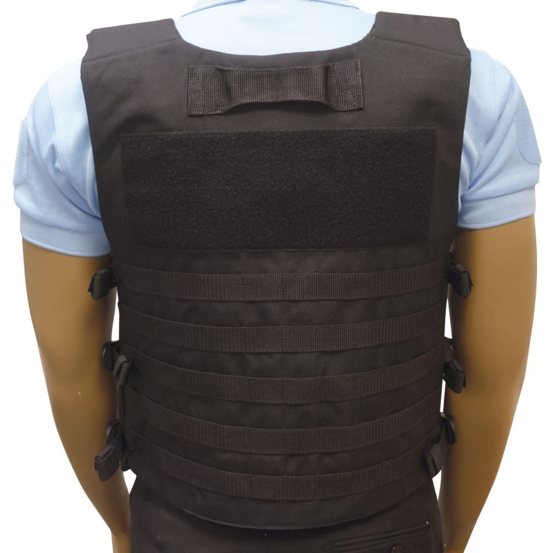 Gilet Tactique RAID – Noir – Système MOLLE – Tailles S/M à 2XL/3XL