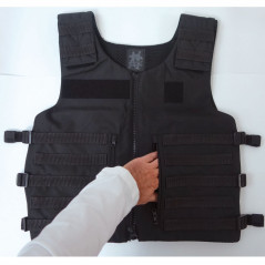 Gilet Tactique RAID – Système MOLLE Noir