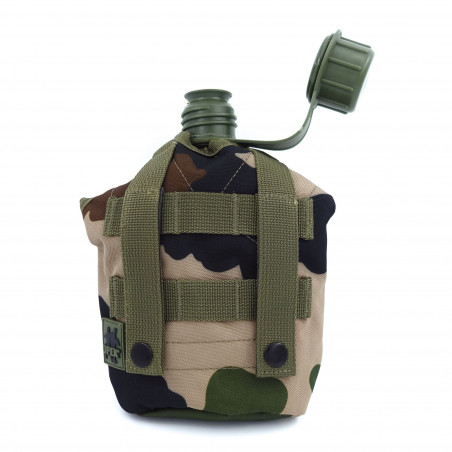 Gourde Origine USA + housse camo CE 1,1 L – Polyéthylène alimentaire