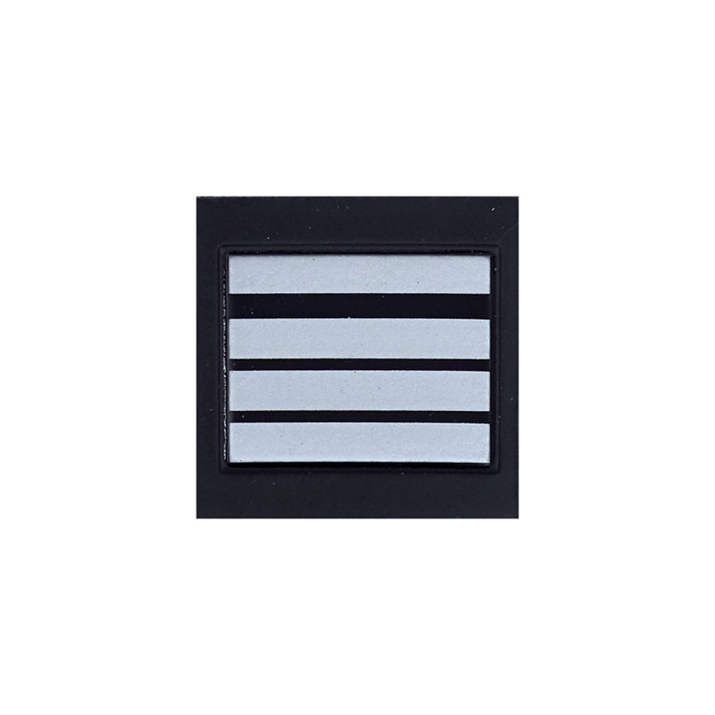 Grades Gendarmerie Départementale plastifiés en relief – représentation visuelle