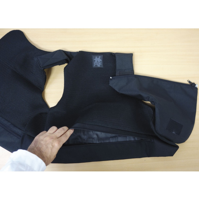Housse gilet pare-balles opérationnelle – plaques balistiques – tailles 76/82 à 136/148