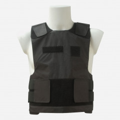 Housse gilet pare-balles – insertion plaques balistiques – noir