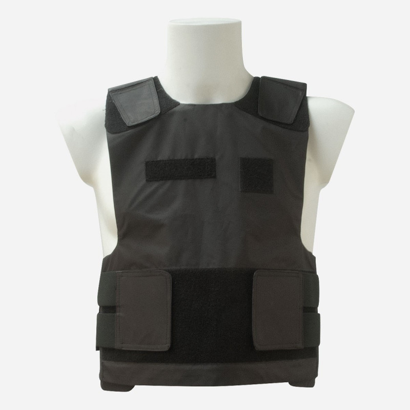 Housse gilet pare-balles – insertion plaques balistiques – noir