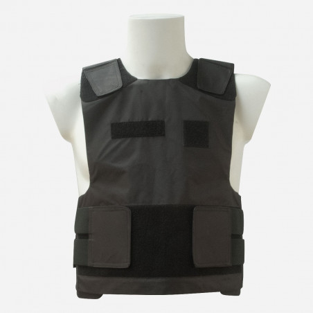 Housse gilet pare-balles – insertion plaques balistiques – noir