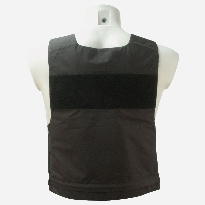 Housse gilet pare-balles – insertion plaques balistiques – noir