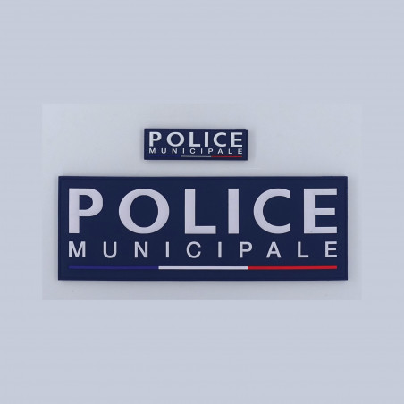 Bandeau d’identification Police Municipale en rubber haute densité