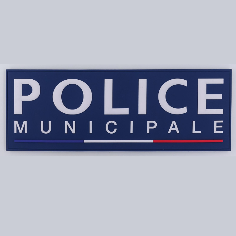 Bandeau d’identification Police Municipale en rubber haute densité