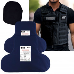 Pack plaques balistiques + anti-trauma + housse HFTGP2 — protection NIJ 3A