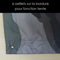 Poncho US en polyester ripstop – Camouflage CE