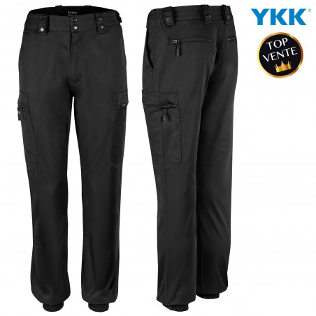Pantalon d’Intervention Mat Noir – Poches Latérales – Tailles 36 à 60