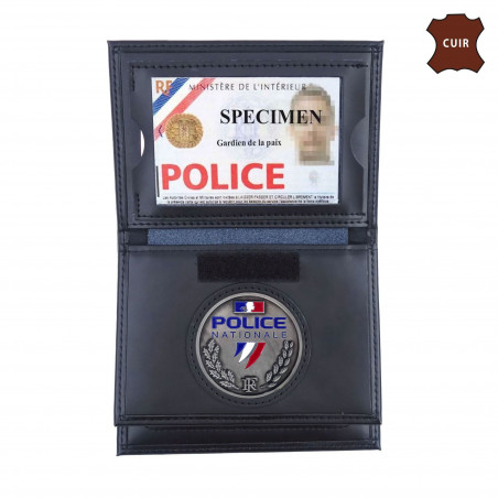 Porte-feuille Police 3 volets avec emplacement carte Navigo