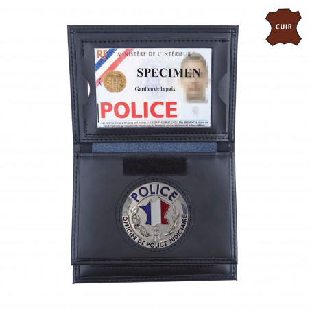 Porte-feuille Police 3 volets avec emplacement carte Navigo