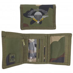 Portefeuille camouflage Para polyester 12,5×9,5 cm — compact & déperlant
