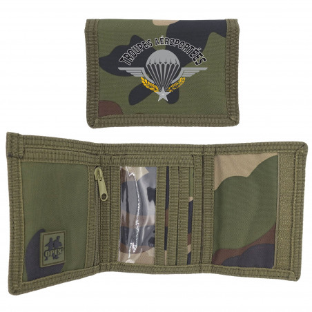 Portefeuille camouflage Para polyester 12,5×9,5 cm — compact & déperlant