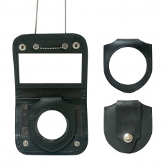 Porte-cartes cuir avec chaîne – Administration – Format compact