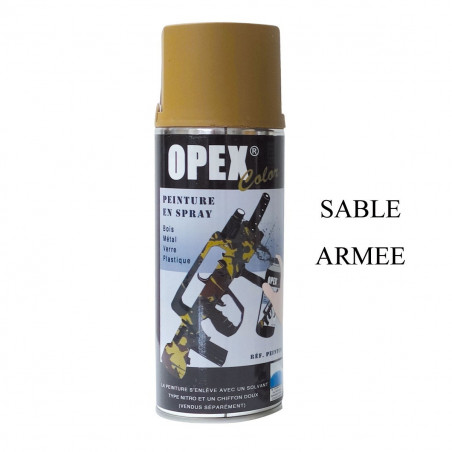 Peinture OPEXCOLOR spray 400 ml – finition durable pour métal, plastique et bois