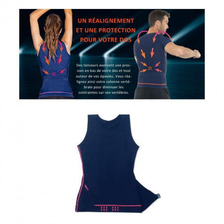 Débardeur Percko® Bleu Marine pour Femme