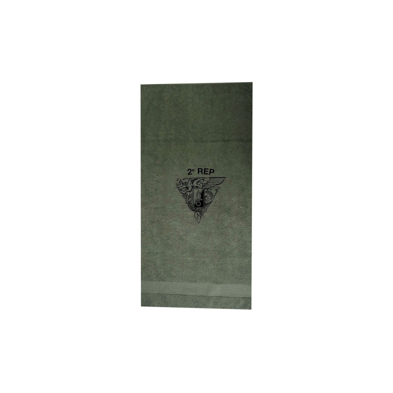 Serviette Militaire Kaki Marquage 2REP – 50×100 cm | Pros-FAS Serviette Militaire Kaki Marquage 2REP – 50×100 cm | Pros-FAS