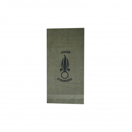 Serviette Militaire Kaki – Logo Képi Légion 50×100 cm | Pros-FAS