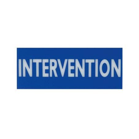 Plaque Plexi Intervention – Signalétique pare-brise