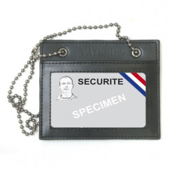 PORTE-CARTES EN CUIR AVEC CHAINE