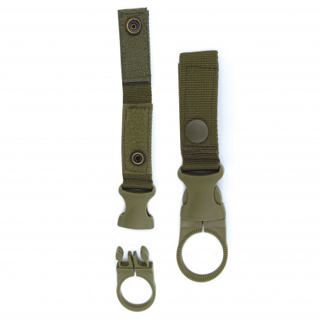 Porte bouteille pour ceinture et attache MOLLE