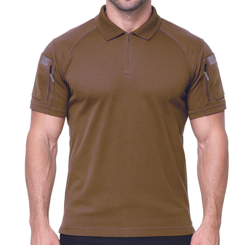 Polo col zippé Spandex 210 g – confort & extensibilité