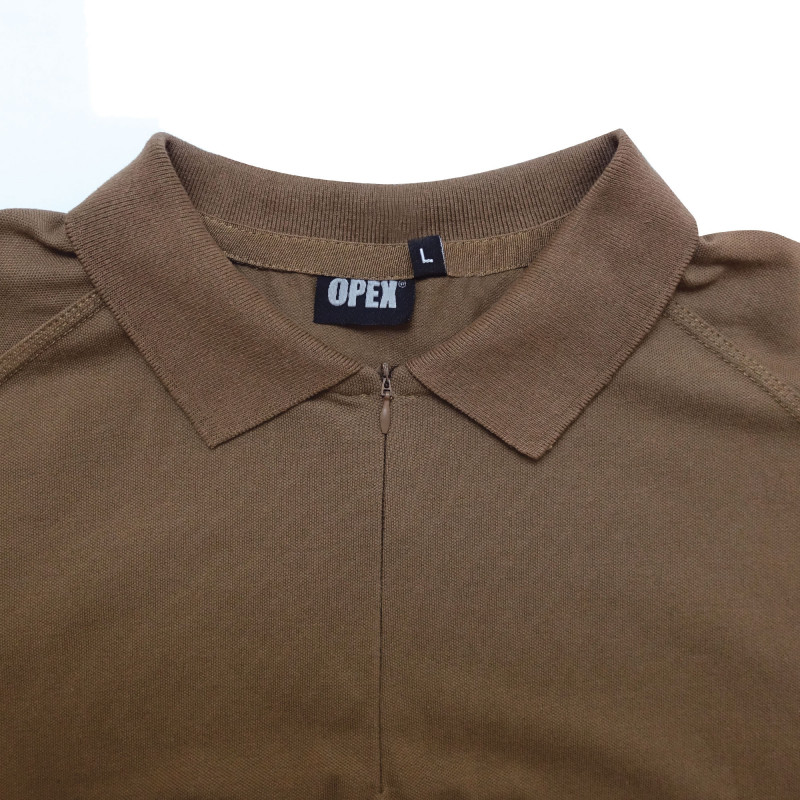 Polo col zippé Spandex 210 g – confort & extensibilité