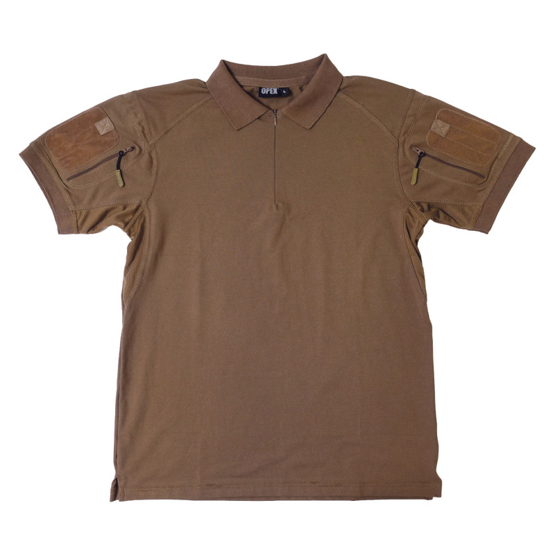 Polo col zippé Spandex 210 g – confort & extensibilité