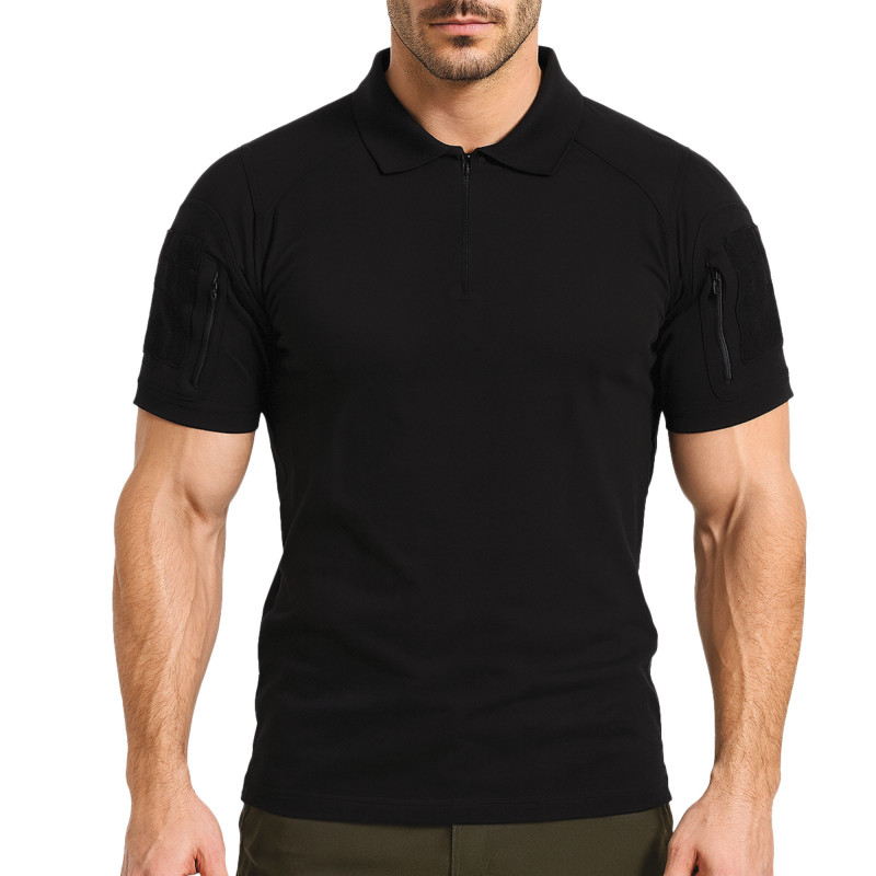 Polo col zippé Spandex 210 g – confort & extensibilité
