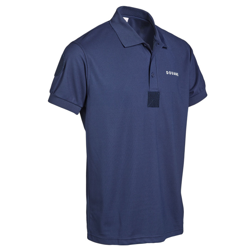 Polo Douane Cooldry – Bleu marine – Maille piquée anti-humidité