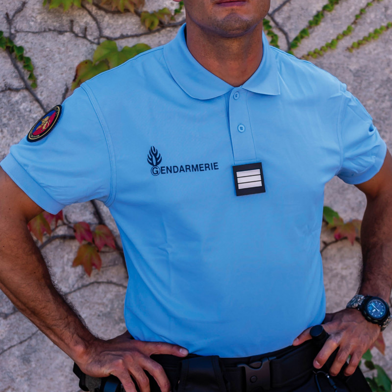 Polo Gendarmerie Bleu Cooldry Anti-Humidité – Maille Piquée Polo Gendarmerie Bleu Cooldry Anti-Humidité – Maille Piquée